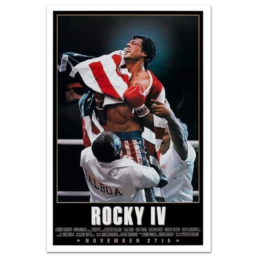 Amazon.com: ROCKY IV (1985) Original Authentic Movie Poster